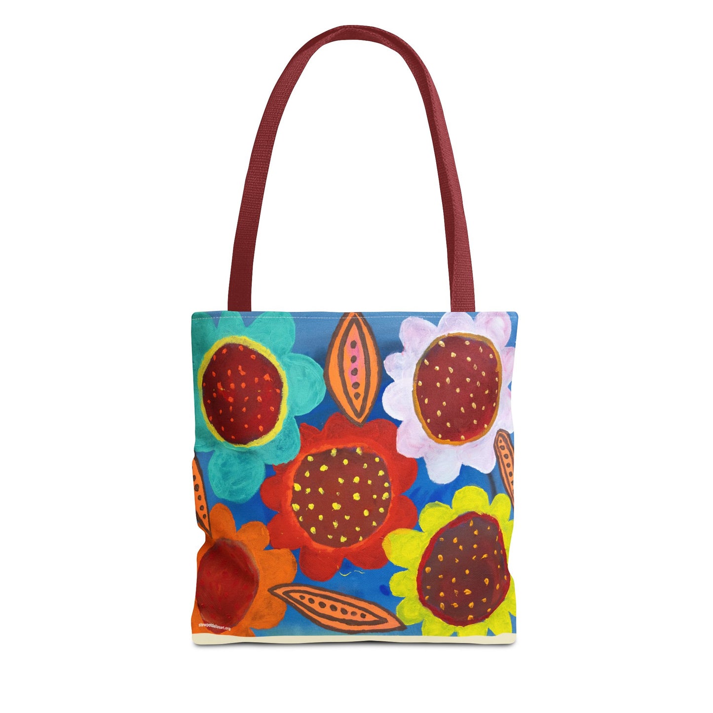 Canvas Tote Bag - Spring Flowers by Fernando Segovia - Bold Flower Painting