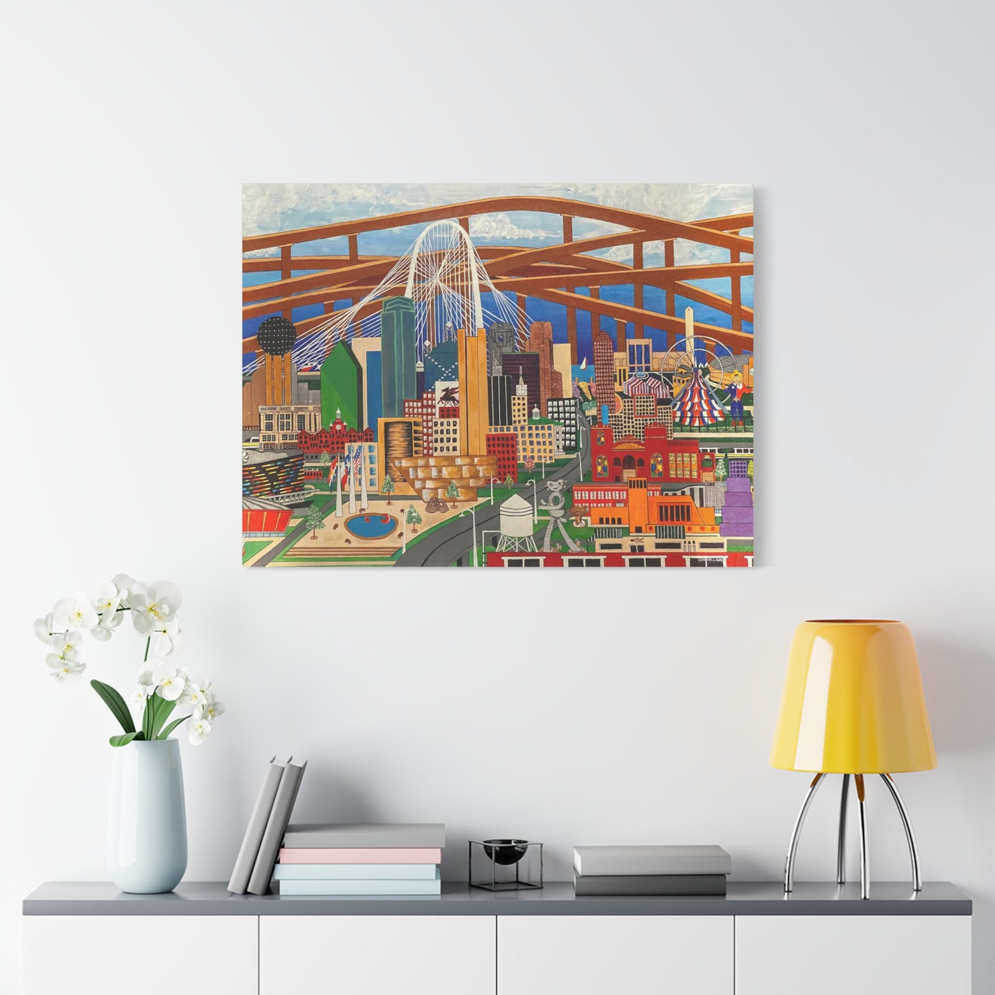 Canvas Print - Dallas by Leon Pollard - Dallas Landmarks and Cityscape
