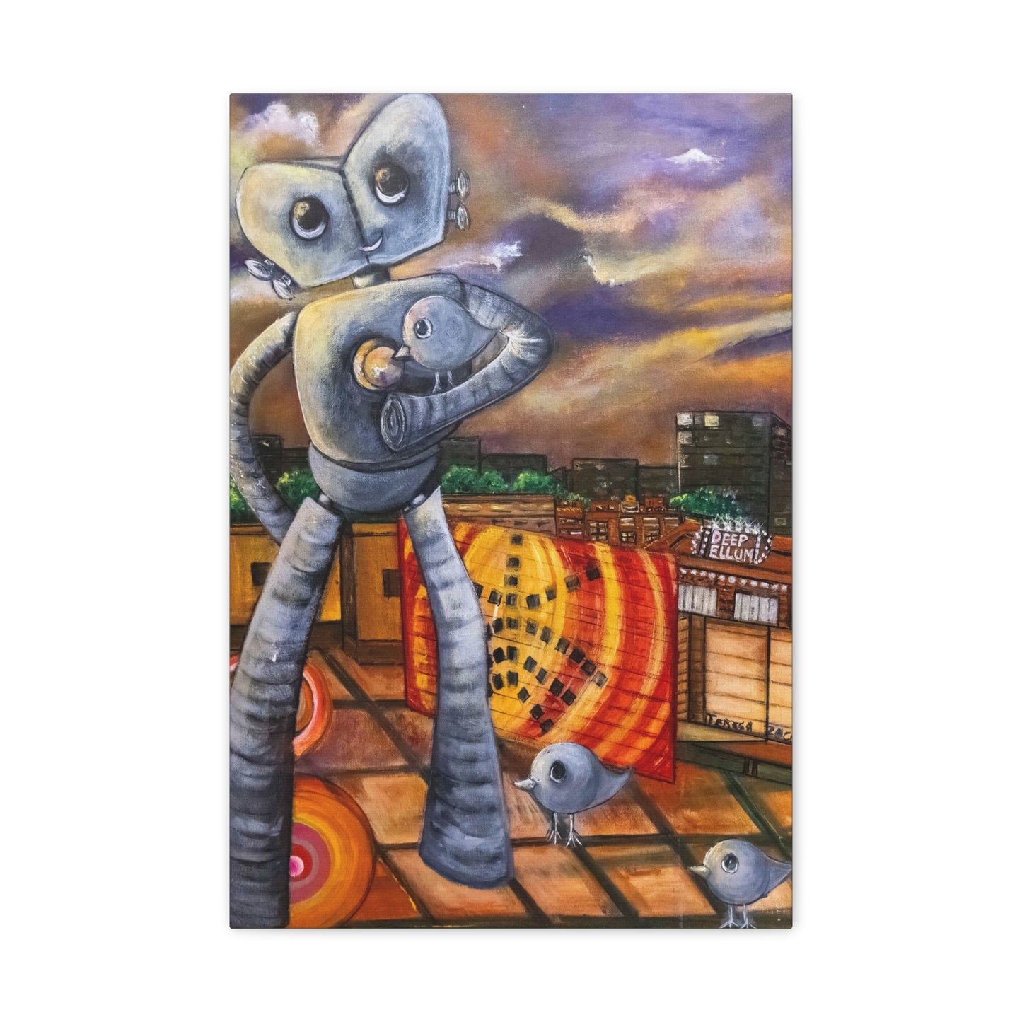 Canvas Print - A Sunset Journey by Teresa Zacarias