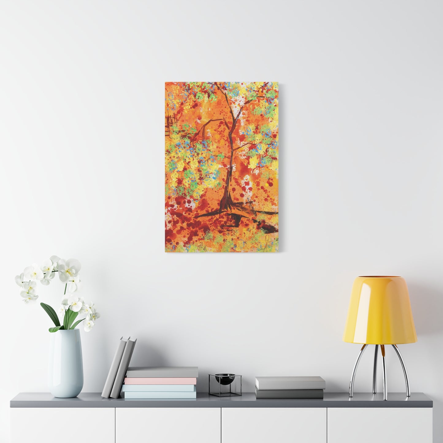 Canvas Print - A Spring Scene from Edwin Fuller - Abstract Tree and Foliage