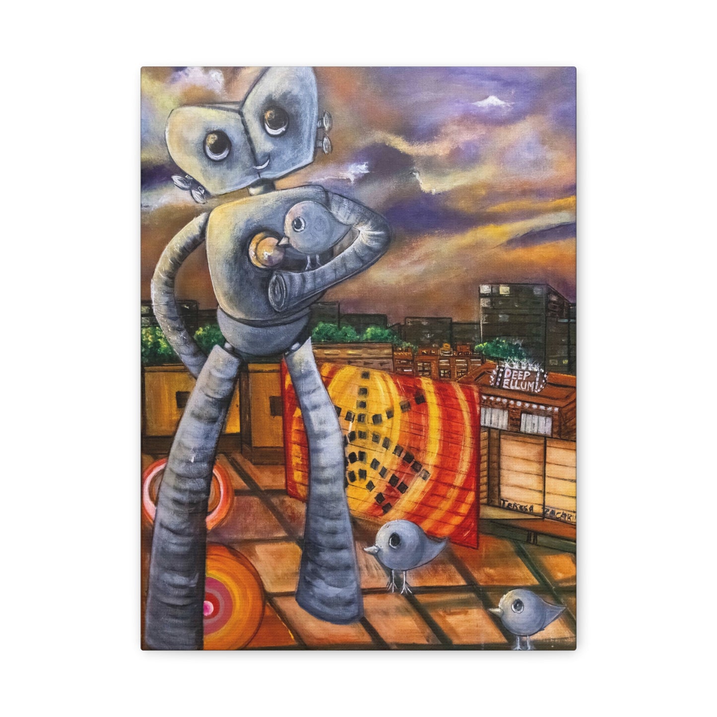 Canvas Print - A Sunset Journey by Teresa Zacarias