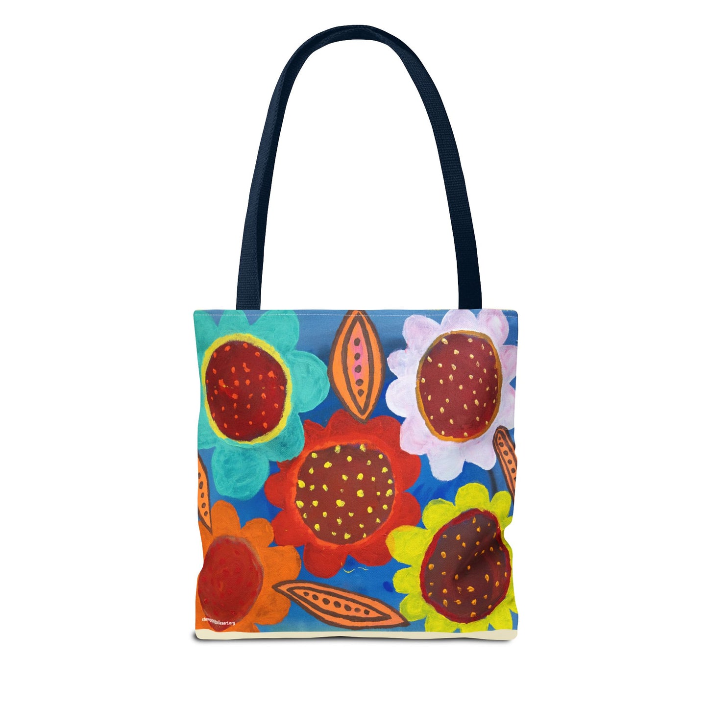 Canvas Tote Bag - Spring Flowers by Fernando Segovia - Bold Flower Painting