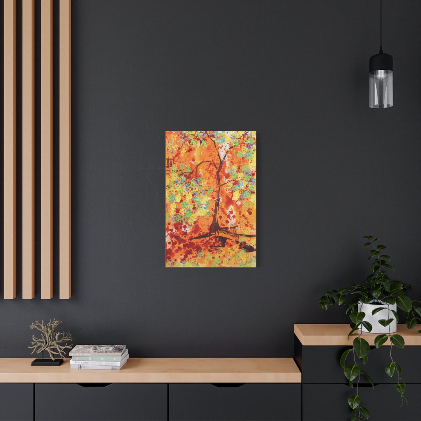 Canvas Print - A Spring Scene from Edwin Fuller - Abstract Tree and Foliage