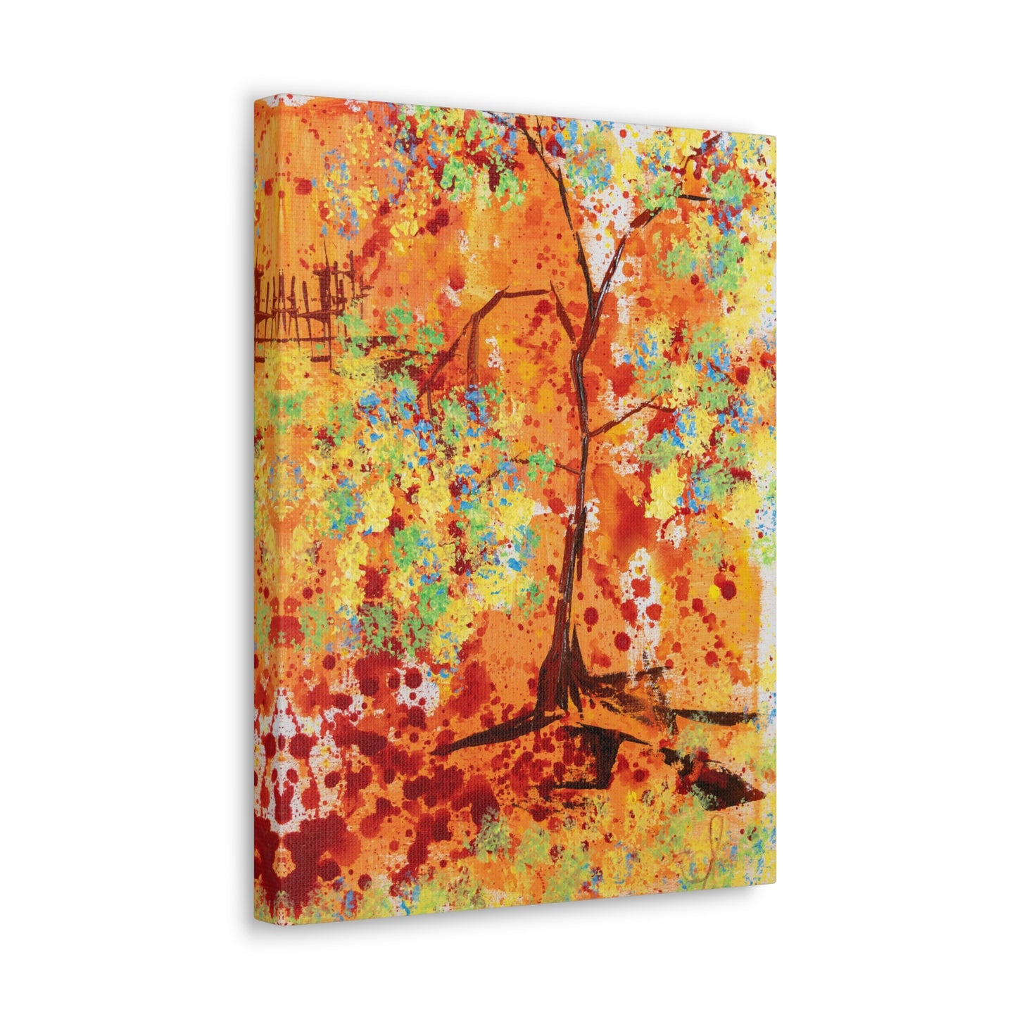 Canvas Print - A Spring Scene from Edwin Fuller - Abstract Tree and Foliage