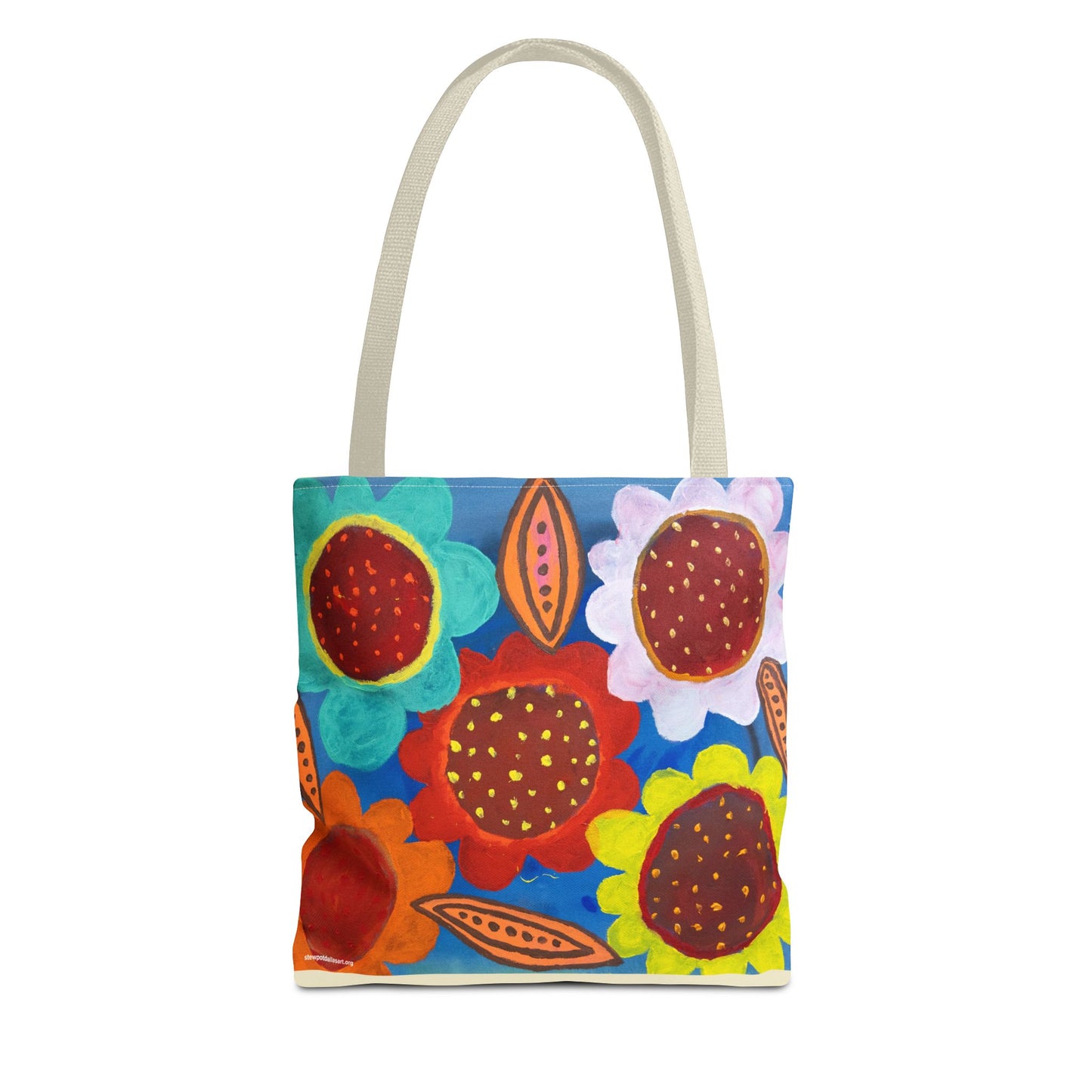 Canvas Tote Bag - Spring Flowers by Fernando Segovia - Bold Flower Painting