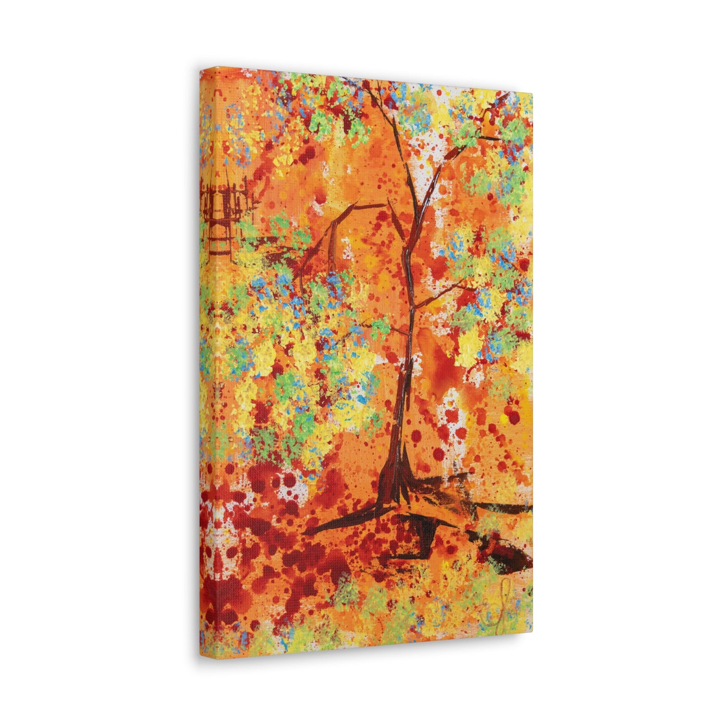 Canvas Print - A Spring Scene from Edwin Fuller - Abstract Tree and Foliage