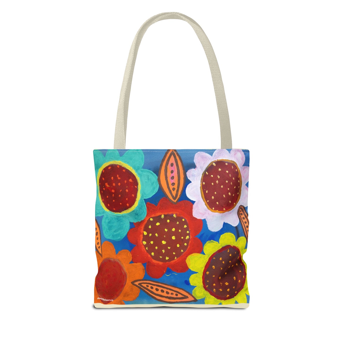 Canvas Tote Bag - Spring Flowers by Fernando Segovia - Bold Flower Painting