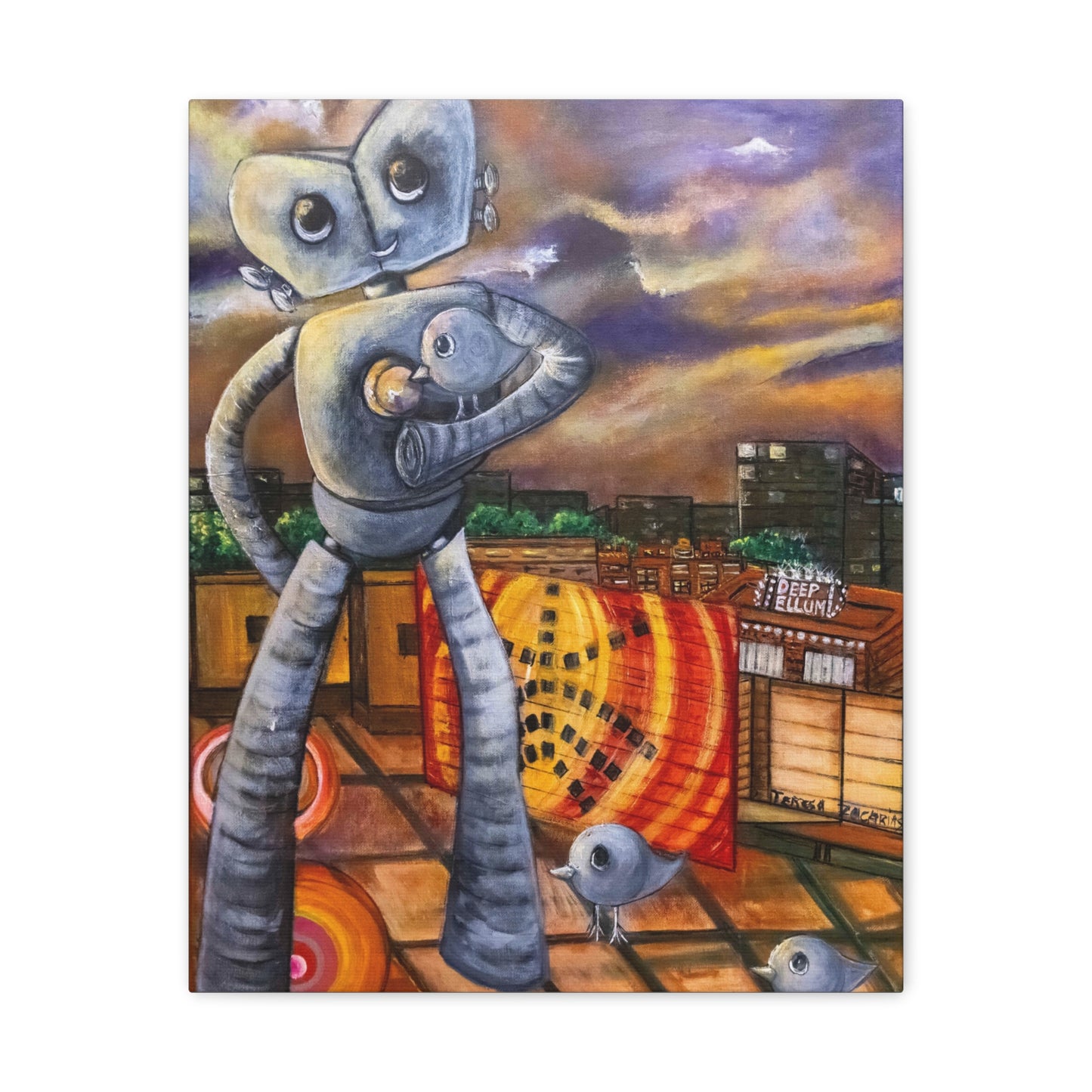 Canvas Print - A Sunset Journey by Teresa Zacarias