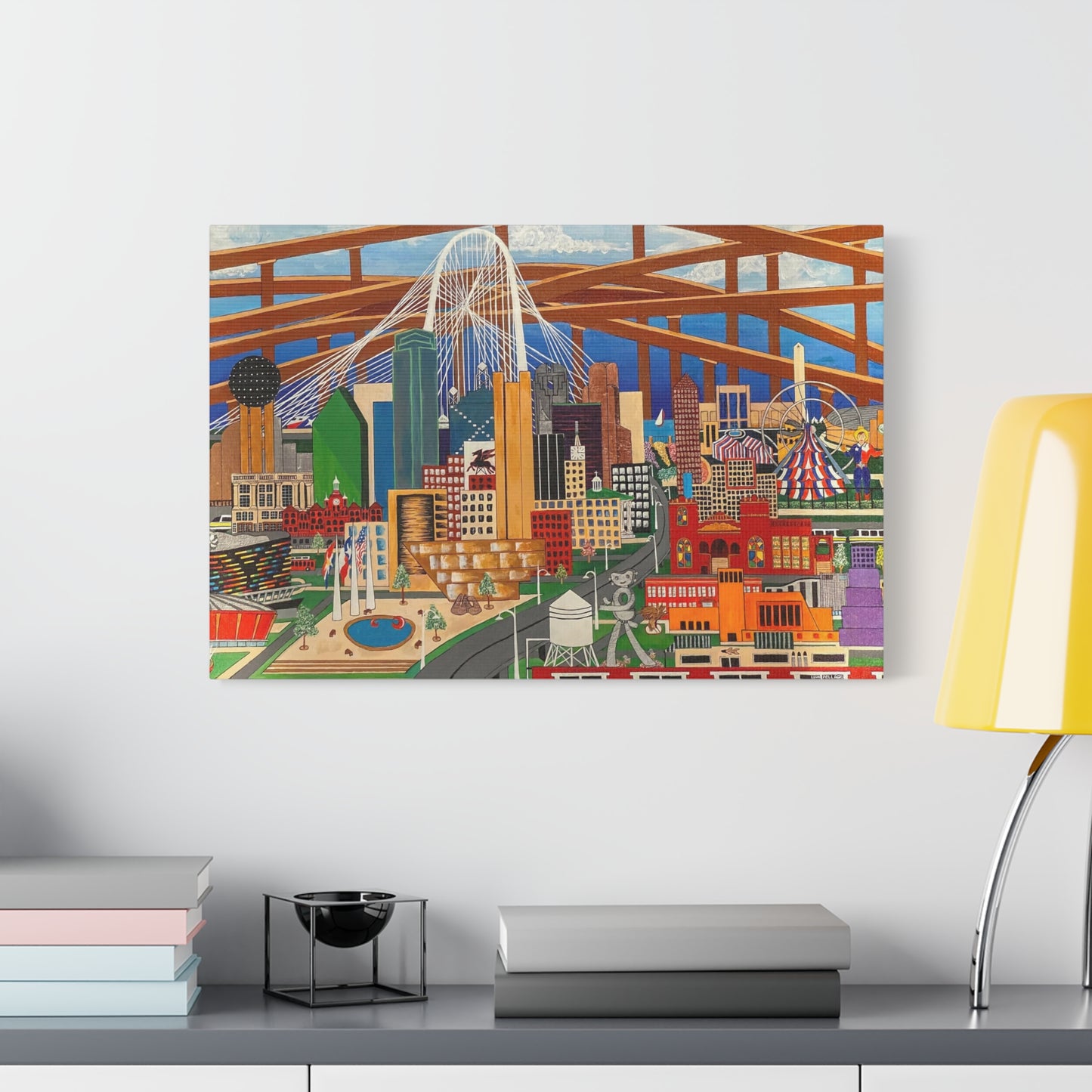 Canvas Print - Dallas by Leon Pollard - Dallas Landmarks and Cityscape