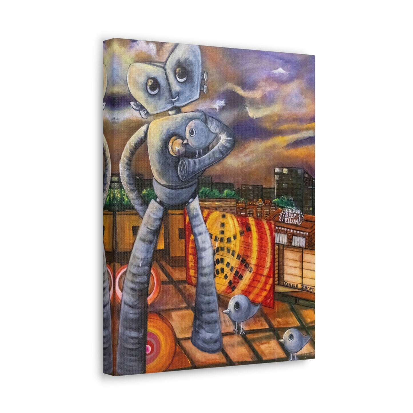 Canvas Print - A Sunset Journey by Teresa Zacarias