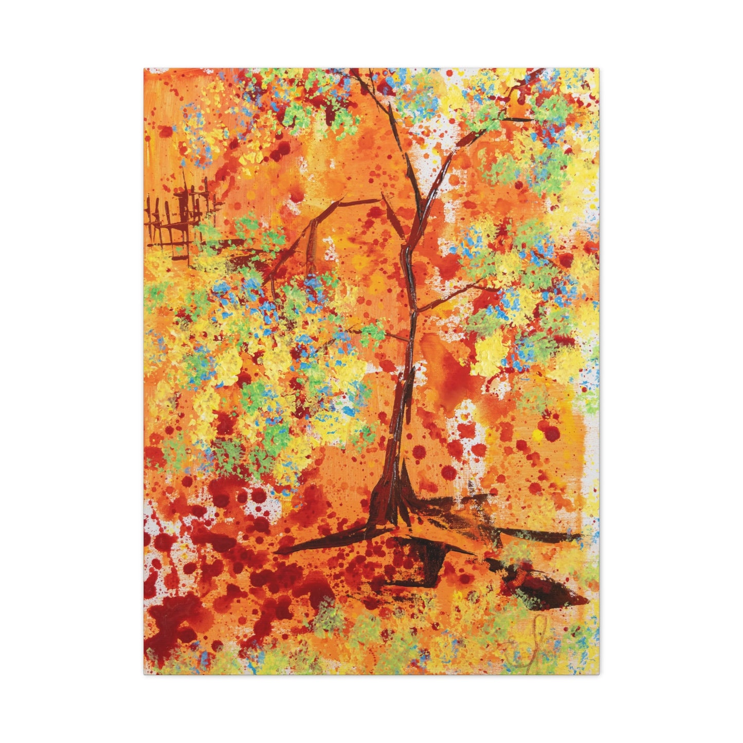 Canvas Print - A Spring Scene from Edwin Fuller - Abstract Tree and Foliage