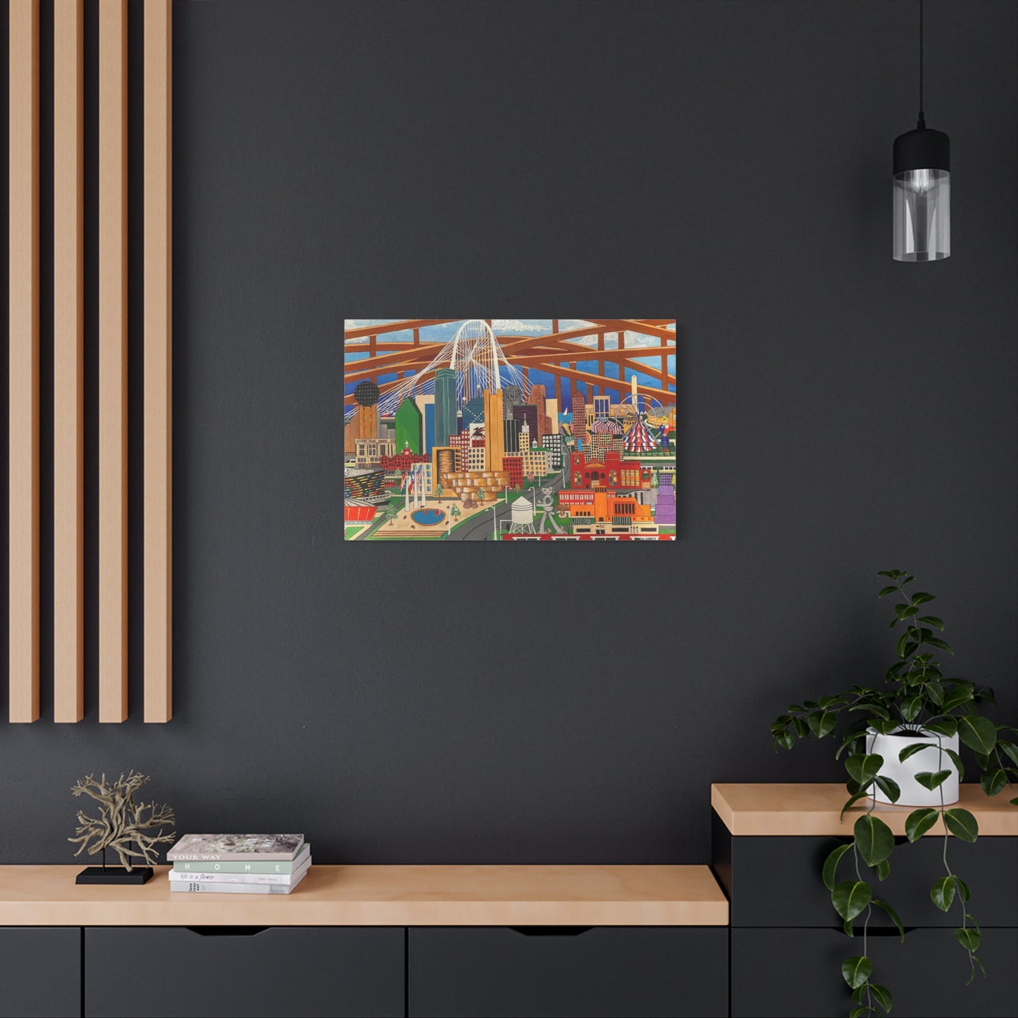 Canvas Print - Dallas by Leon Pollard - Dallas Landmarks and Cityscape