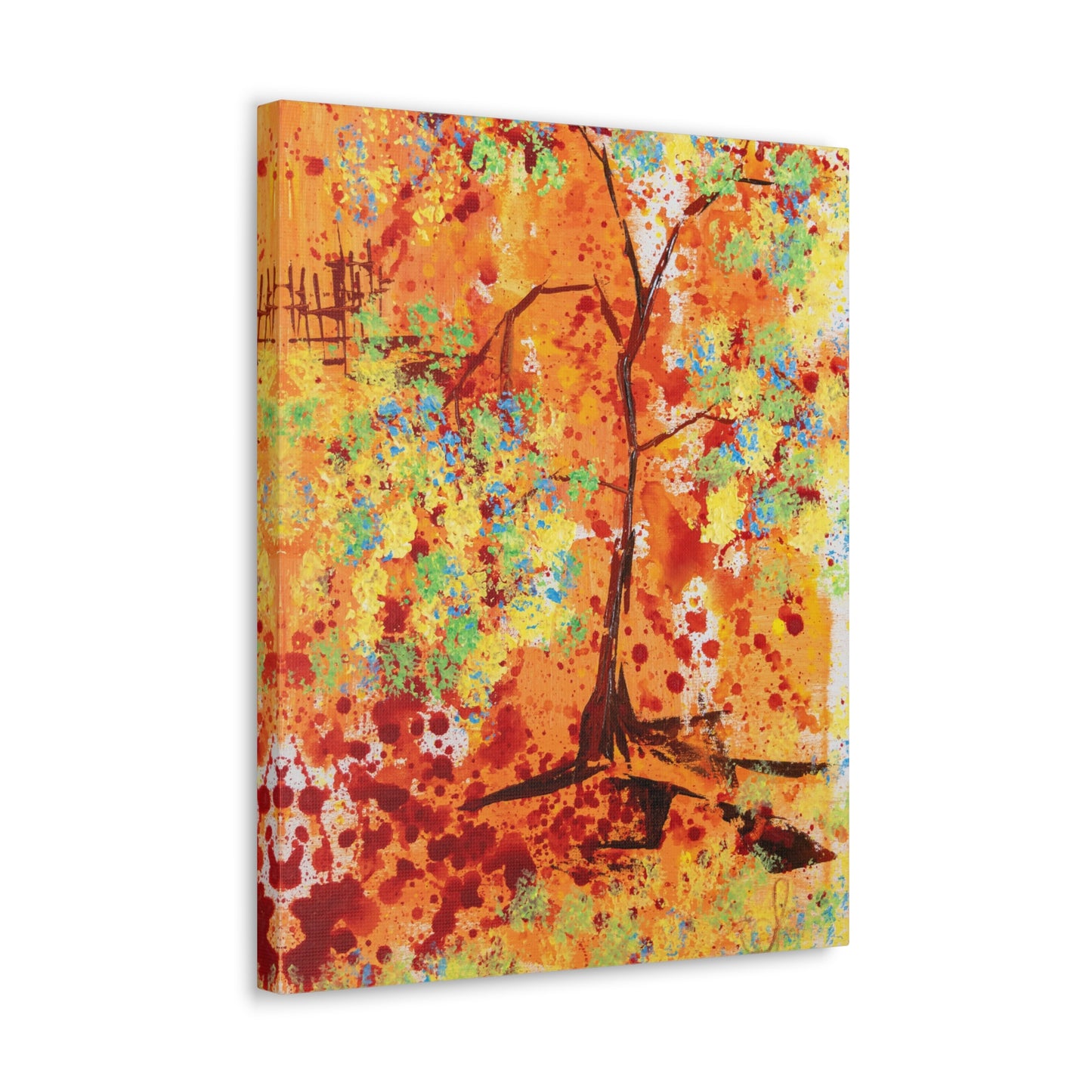 Canvas Print - A Spring Scene from Edwin Fuller - Abstract Tree and Foliage