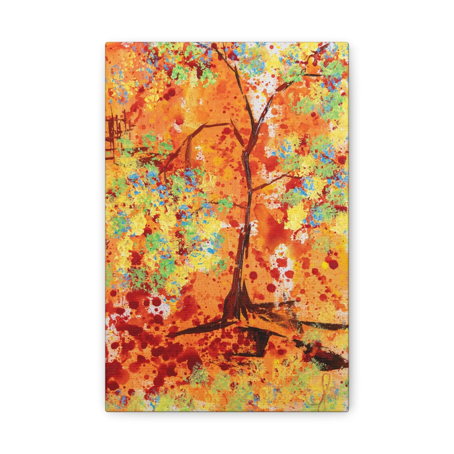Canvas Print - A Spring Scene from Edwin Fuller - Abstract Tree and Foliage