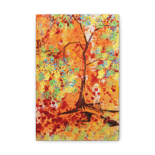 Canvas Print - A Spring Scene from Edwin Fuller - Abstract Tree and Foliage