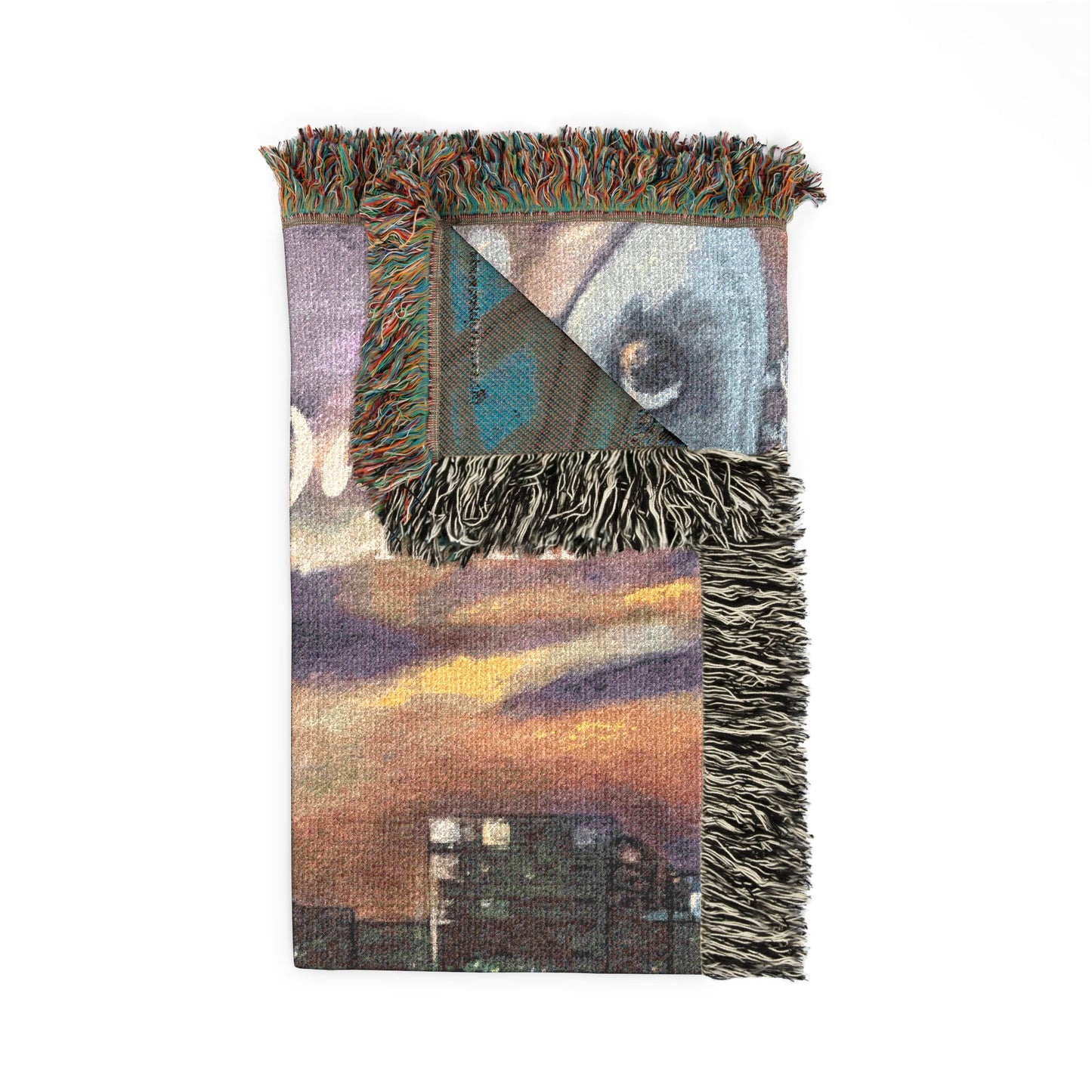Traveling Man Woven Blanket | Deep Ellum, Dallas Texas Scene