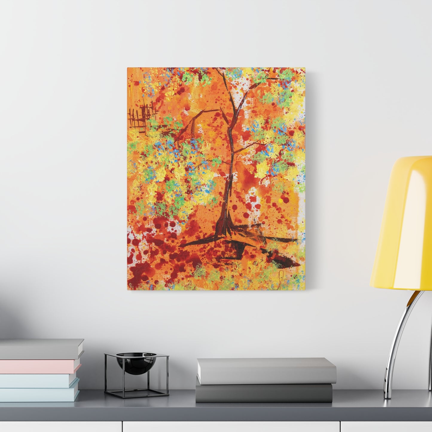 Canvas Print - A Spring Scene from Edwin Fuller - Abstract Tree and Foliage